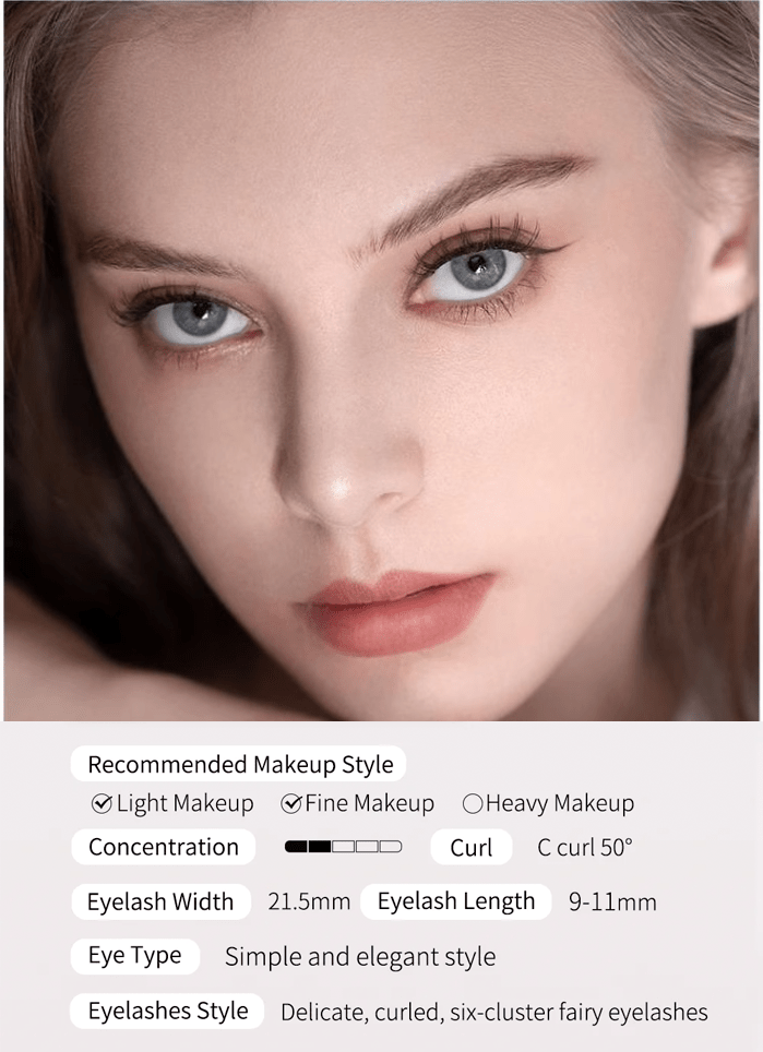 Wosado Double Magnetic Lashes - Frost Black - KAYSHE
