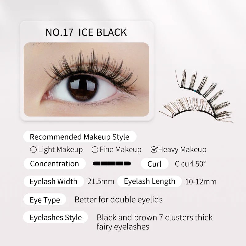 Wosado Double Magnetic Lashes - Ice Black - KAYSHE
