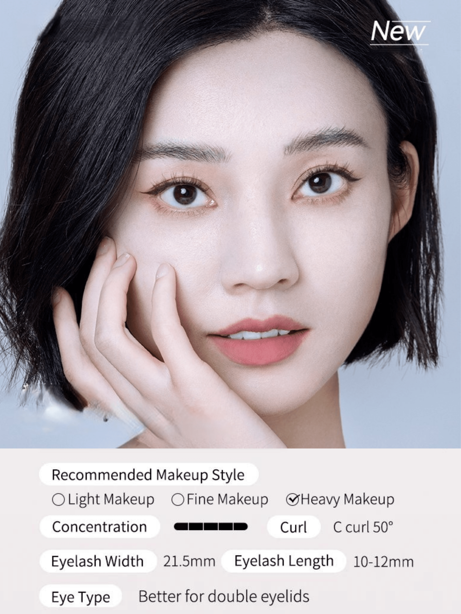 Wosado Double Magnetic Lashes - Ice Black - KAYSHE