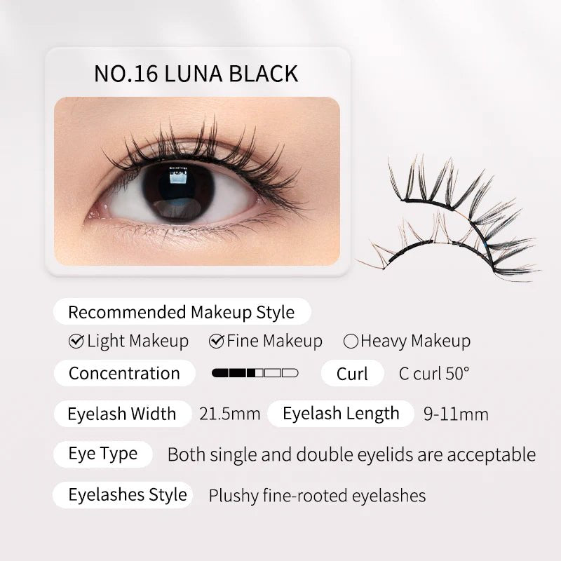 Wosado Double Magnetic Lashes - Luna Black - KAYSHE