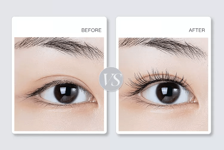Wosado double magnetic lashes - Natural Black - KAYSHE