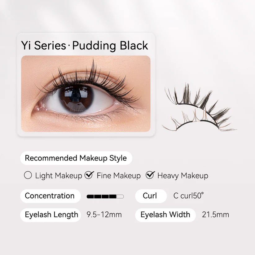 Wosado Double Magnetic Lashes - Pudding Black - KAYSHE