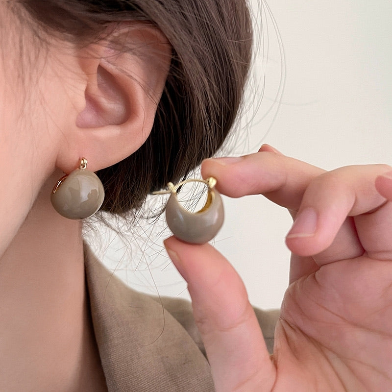 Latte Hoop Earrings