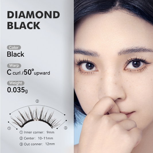 Wosado Double Magnetic Lashes - Diamond Black